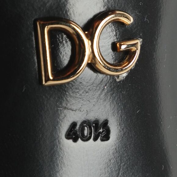 Dolce & Gabbana Embellished Size 40.5 Black Mesh Slingback Pumps - Picture 7 of 7